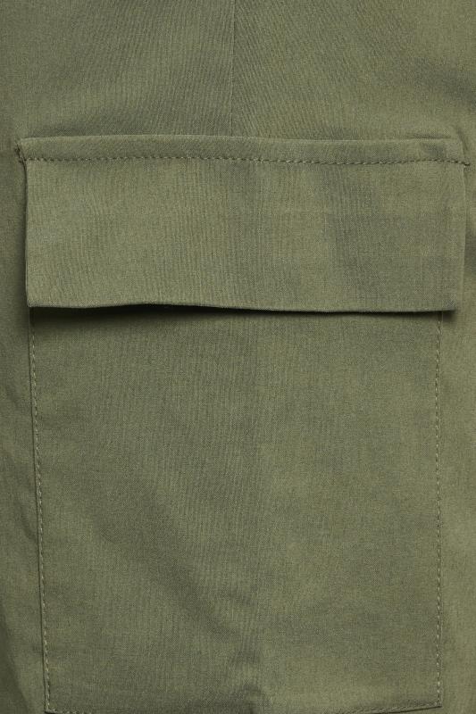 LTS Tall Khaki Green Pull On Cargo Trousers 4