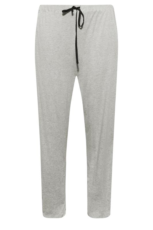 BadRhino Plus Size Big & Tall Black & Grey Pyjama Set | BadRhino 8