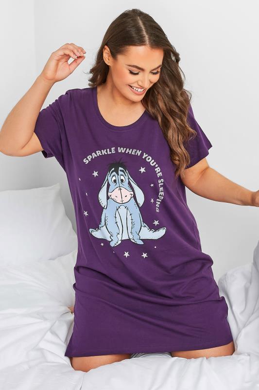 Plus Size  DISNEY Curve Purple Eeyore "Sparkle" Nightdress