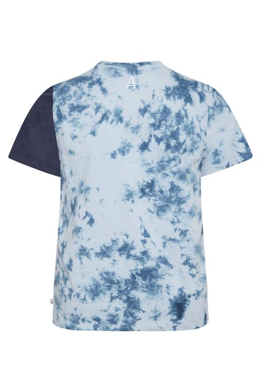 STUDIO A Big & Tall Blue Tie-Dye T-Shirt 3