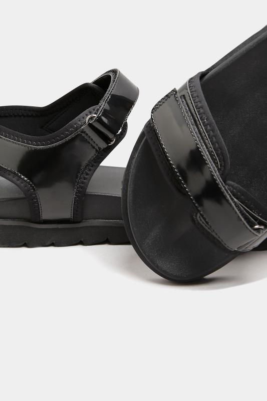 Black Patent Velcro Sandals In Extra Wide EEE Fit_ER.jpg