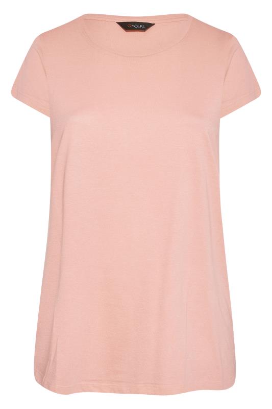 Curve Light Pink Short Sleeve T-Shirt_F.jpg