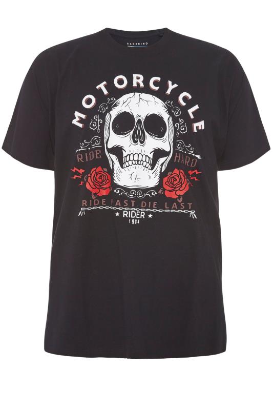 BadRhino Black Motorcycle Skull T-Shirt 3