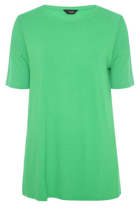 Emerald Green Oversized T-Shirt | Yours Clothing