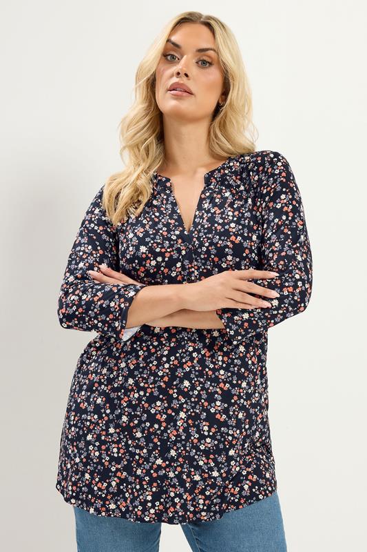  YOURS Curve Black Floral Shirt