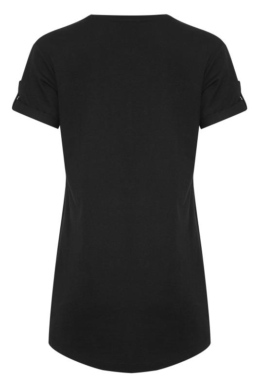 Tall Women's LTS Black Short Sleeve Pocket T-Shirt | Long Tall Sally 7