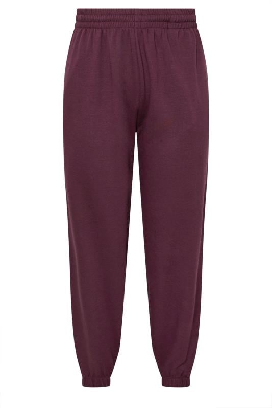 Burgundy womens joggers sale