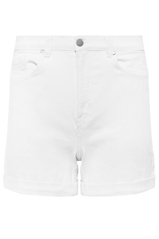 PixieGirl White Mom Denim Shorts | PixieGirl 4