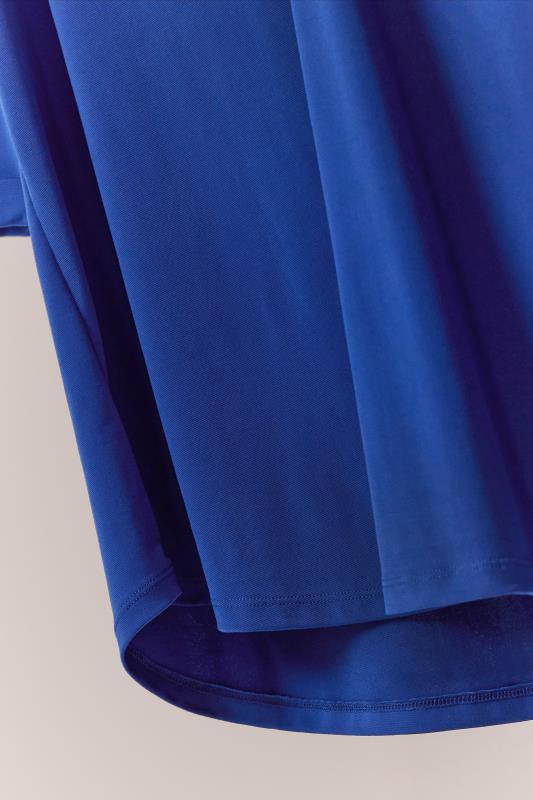 EVANS Plus Size Cobalt Blue Jersey Shirt | Evans 8