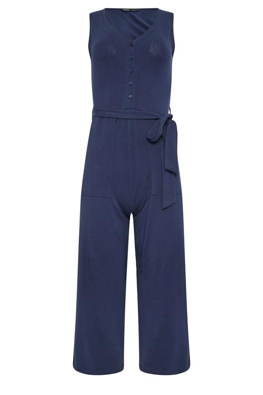M&Co Petite Navy Blue Sleeveless Jumpsuit | M&Co 5