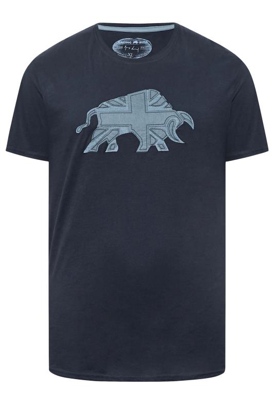 RAGING BULL Big & Tall Blue Denim Bull T-Shirt | BadRhino 3
