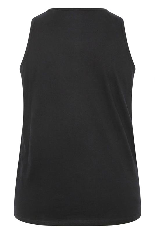 BadRhino Big & Tall 5 Pack Grey/Green/White/Navy/Black Extra Long Plain Vest Top | BadRhino 13
