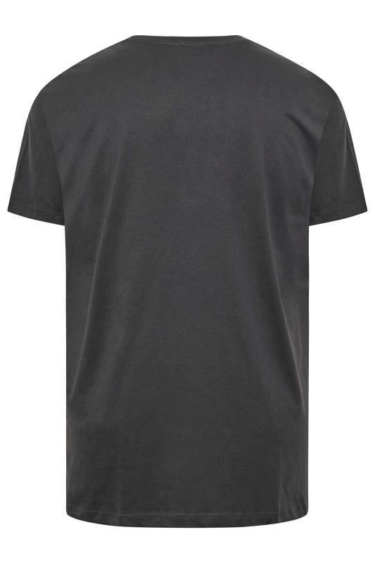 ESPIONAGE Big & Tall Charcoal Grey 'Frontier' Graphic Print T-Shirt | BadRhino 4