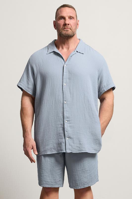  JACK & JONES Big & Tall Ensemble chemise et short gris