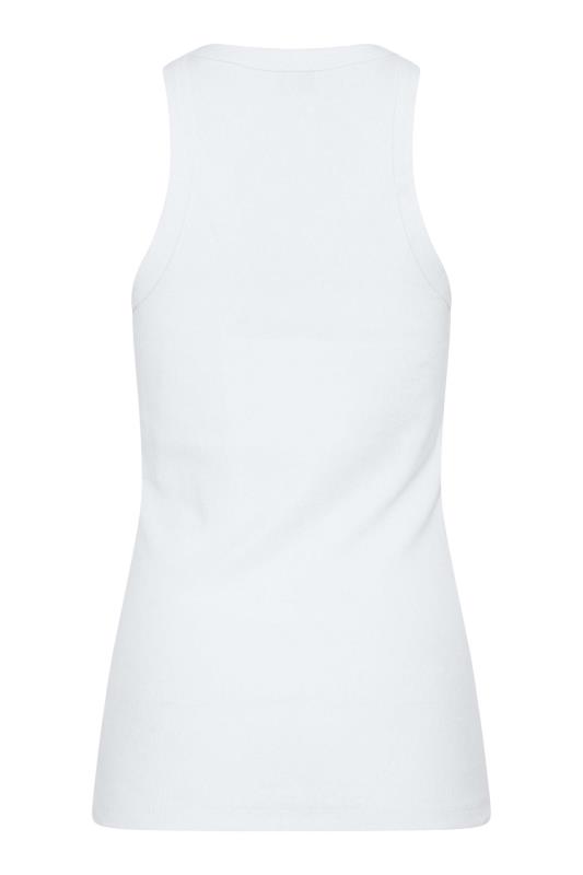 LTS Tall Women's White Ribbed Vest Top | Long Tall Sally 6
