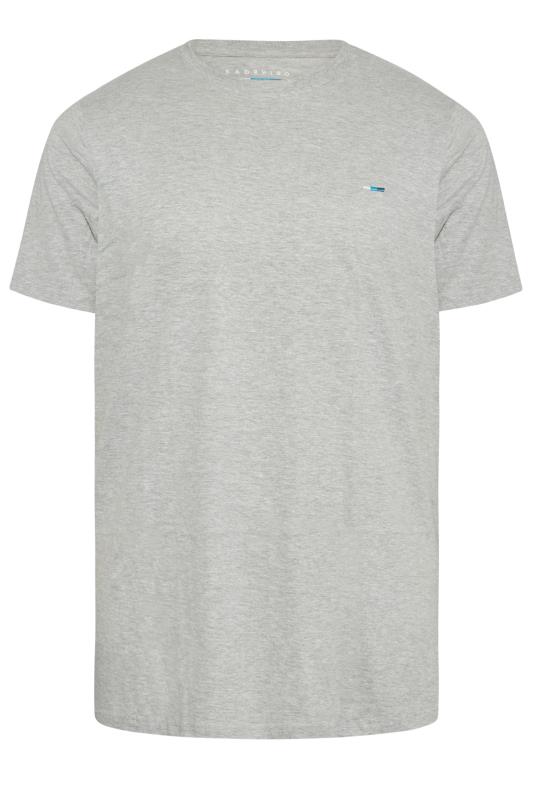 BadRhino Big & Tall Grey Marl Plain T-Shirt 3