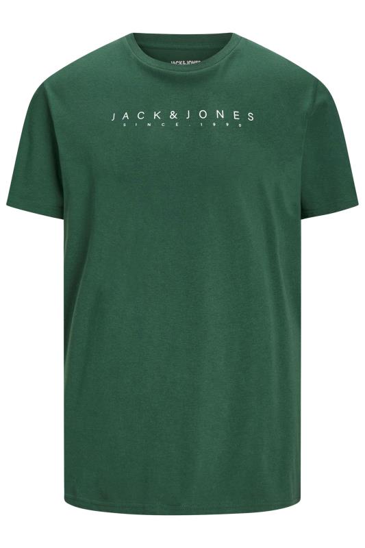 JACK & JONES Big & Tall Green '1990' Short Sleeve T-Shirt | BadRhino 2