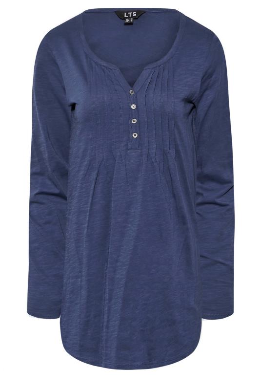 LTS MADE FOR GOOD Tall Blue Henley Top 6