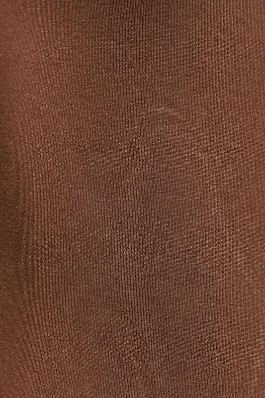 LTS Tall Chocolate Brown Long Sleeve Bodysuit 4