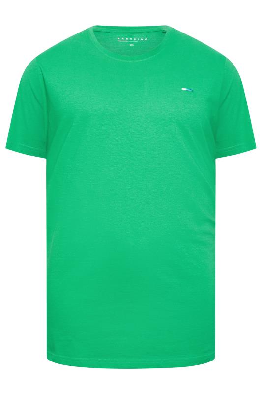 BadRhino Big & Tall Plus Size Mens Apple Green Logo T-Shirt | BadRhino  3