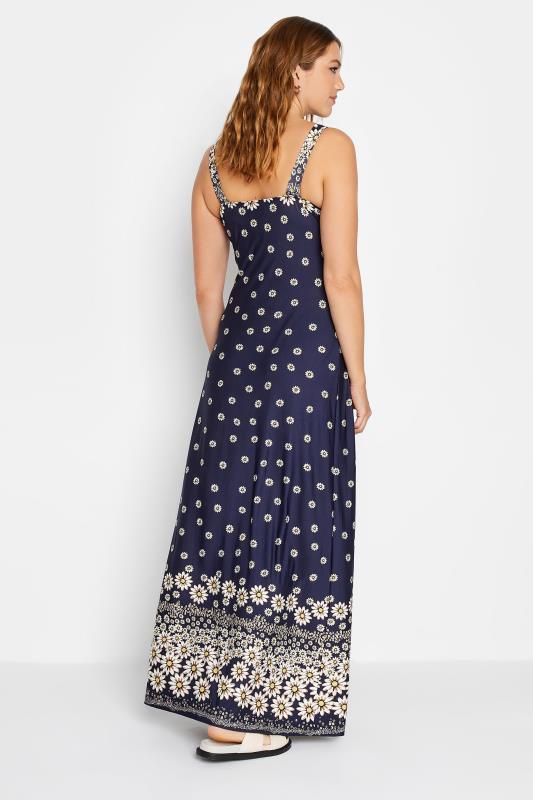 LTS Tall Navy Blue Daisy Print Maxi Dress | Long Tall Sally  3