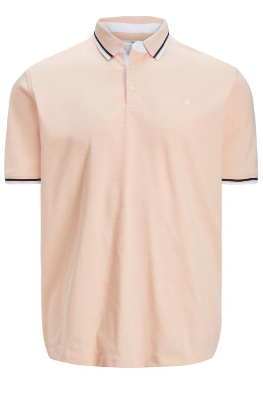 Men's  JACK & JONES Big & Tall Orange Polo Shirt