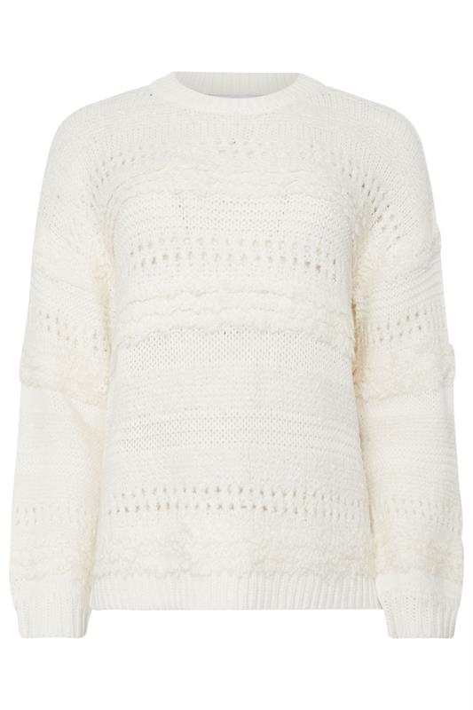 M&Co Ivory White Textured Boucle Knit Jumper | M&Co 6