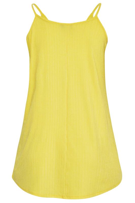 Curve Yellow Ribbed Cami Vest Top 6