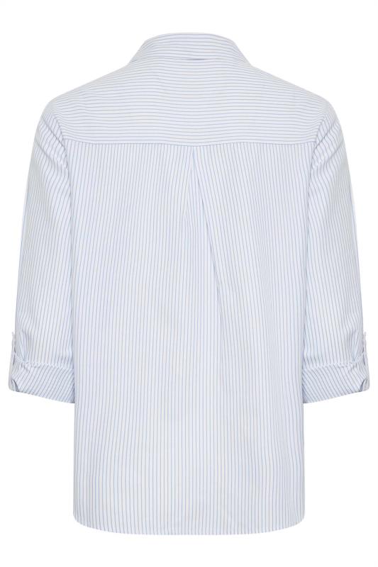 M&Co Blue & White Striped Shirt | M&Co 8