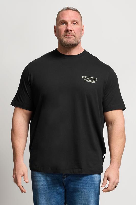  JACK & JONES Big & Tall Black Studio Graphic T-Shirt