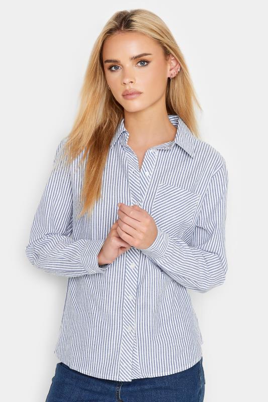 Petite Blue Stripe Shirt | PixieGirl 1
