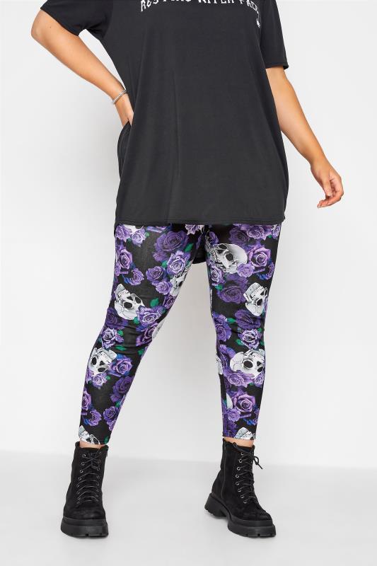 Rose Halloween Leggings | Yours Clothing