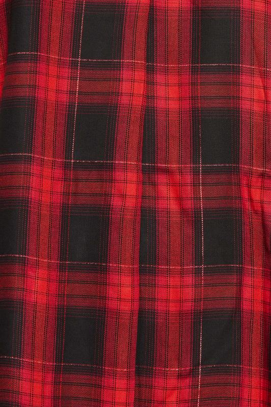 YOURS Curve Plus Size Red Check Print Shirt | Yours Clothing  6