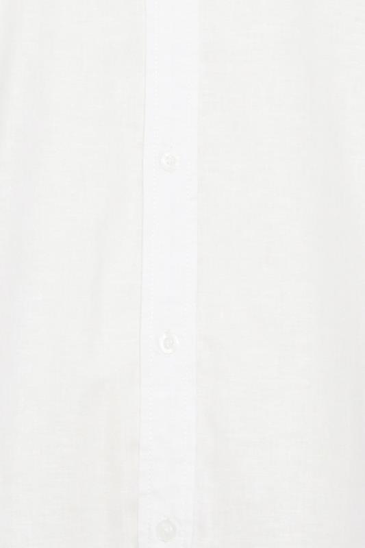BadRhino White Short Sleeve Linen Shirt | BadRhino 3