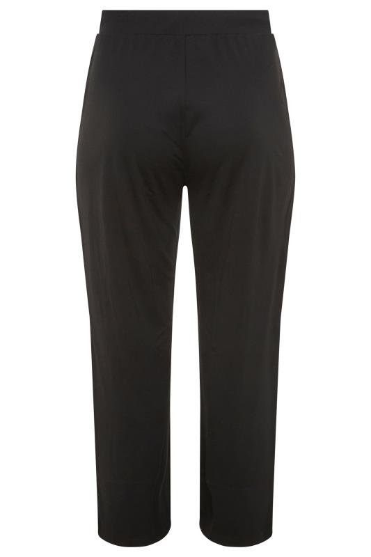 Curve Black Straight Leg Knitted Trousers 5