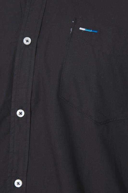 BadRhino Big & Tall Black Cotton Poplin Long Sleeve Shirt 2