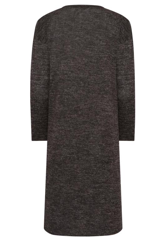 Petite Charcoal Grey Soft Touch Midi Jumper Dress | PixieGirl 7