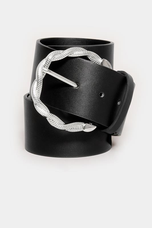Silver Rope Twisted Buckle Belt | Yours Clothing 2