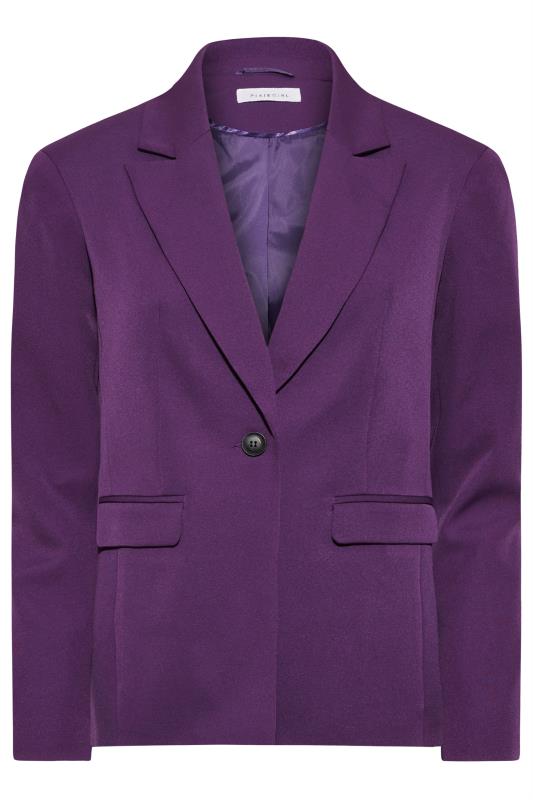 Petite Purple Scuba Lined Blazer | PixieGirl 6
