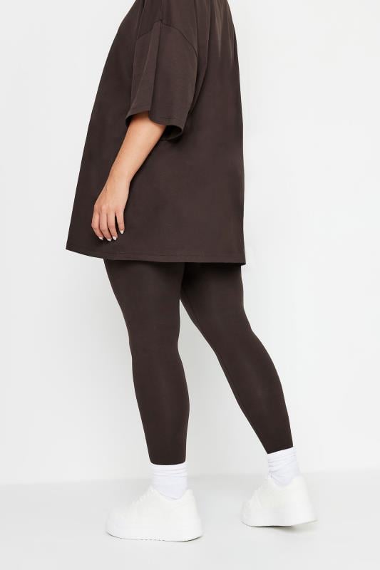 Chocolate brown leggings plus size hotsell