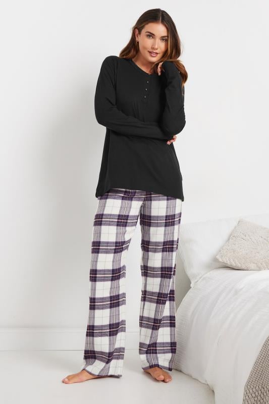 LTS Tall Black Cotton Pyjama Top | Long Tall Sally 5