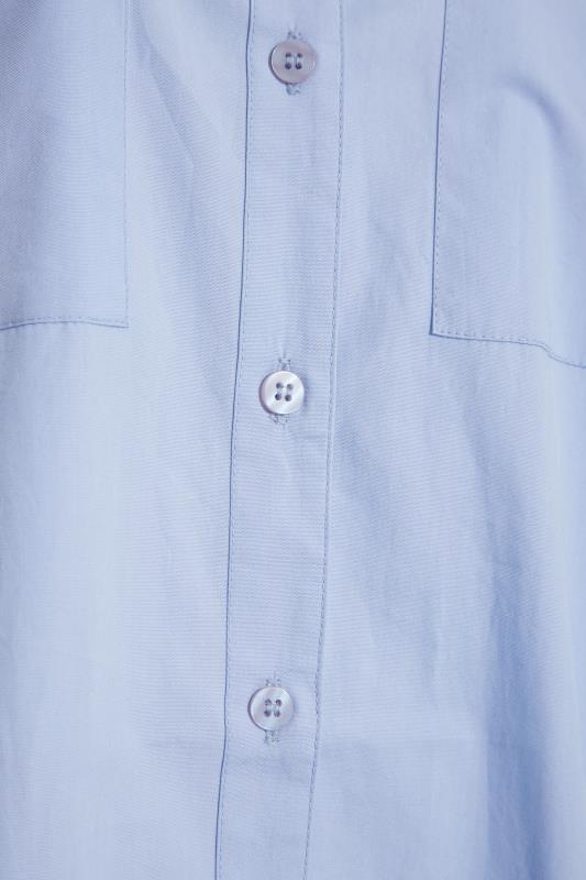 LTS MADE FOR GOOD Tall Blue Cotton Oversized Shirt_Z.jpg