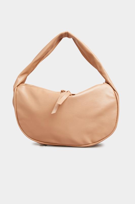 Beige Brown Slouch Handle Bag | Yours Clothing 2