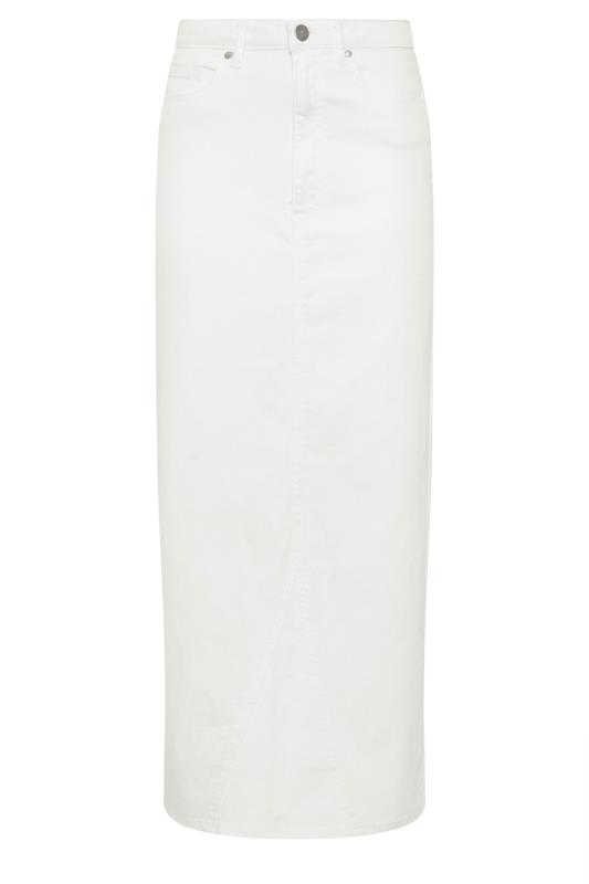 LTS Tall White Denim Maxi Skirt | Long Tall Sally  5