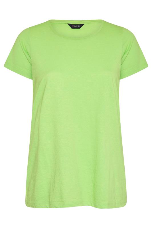 Curve Green Short Sleeve Basic T-Shirt 5