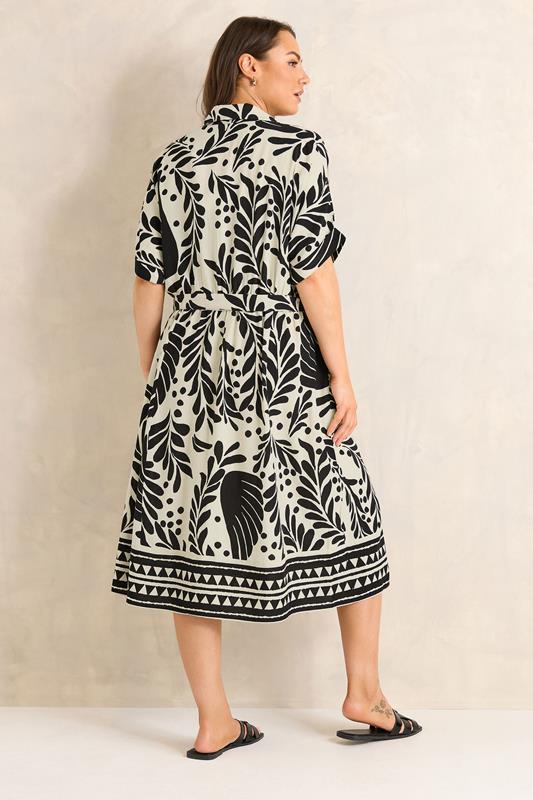 EVANS Plus Size Black Abstract Shirt Dress | Evans 4