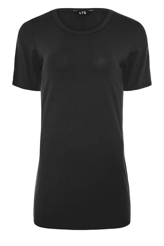 LTS Black Scoop Neck T-Shirt 5