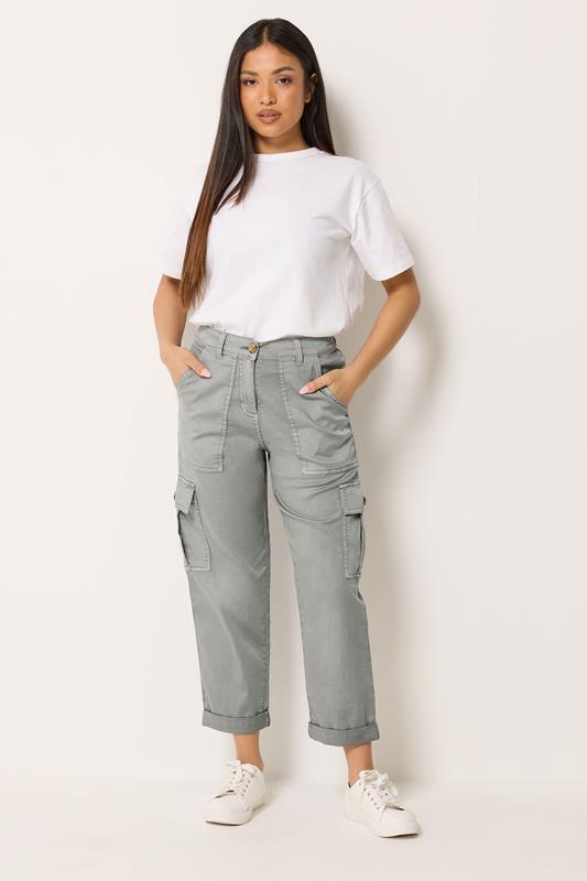 M&Co Petite Grey Cargo Trousers | M&Co 1