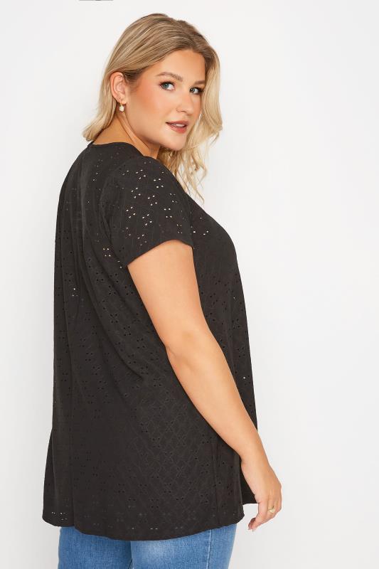 Curve Black Broderie Anglaise Swing T-Shirt_C.jpg