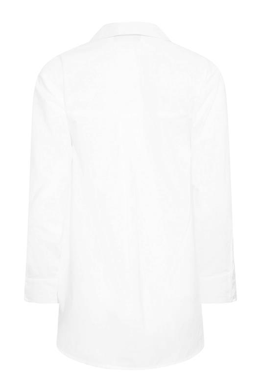 Petite White Oversized Cotton Shirt | PixieGirl  6